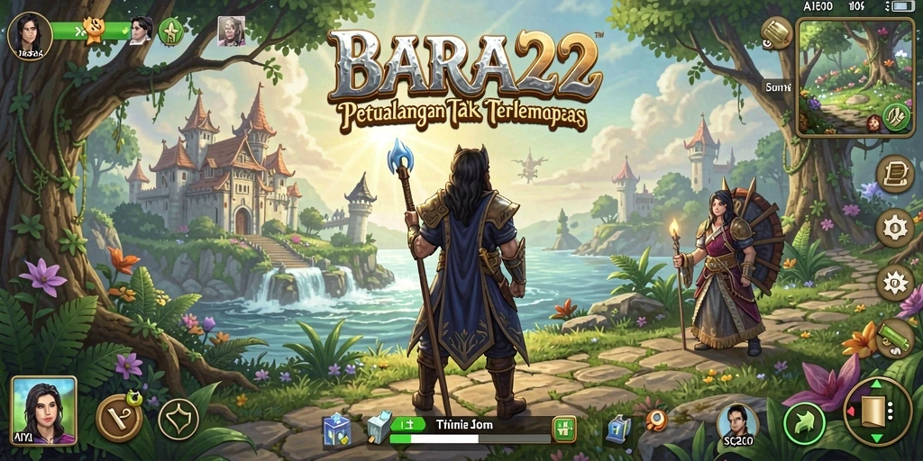 Tampilan captivating dalam gameplay BARA22 saat menjelajahi dunia petualangan.