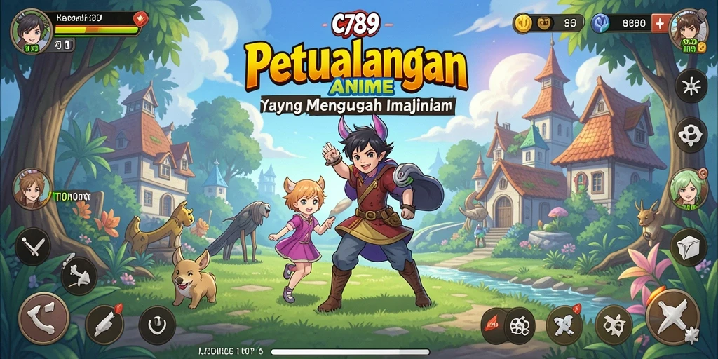 Tampilan menarik dari gameplay <strong>C789</strong> yang penuh warna dan karakter menawan.