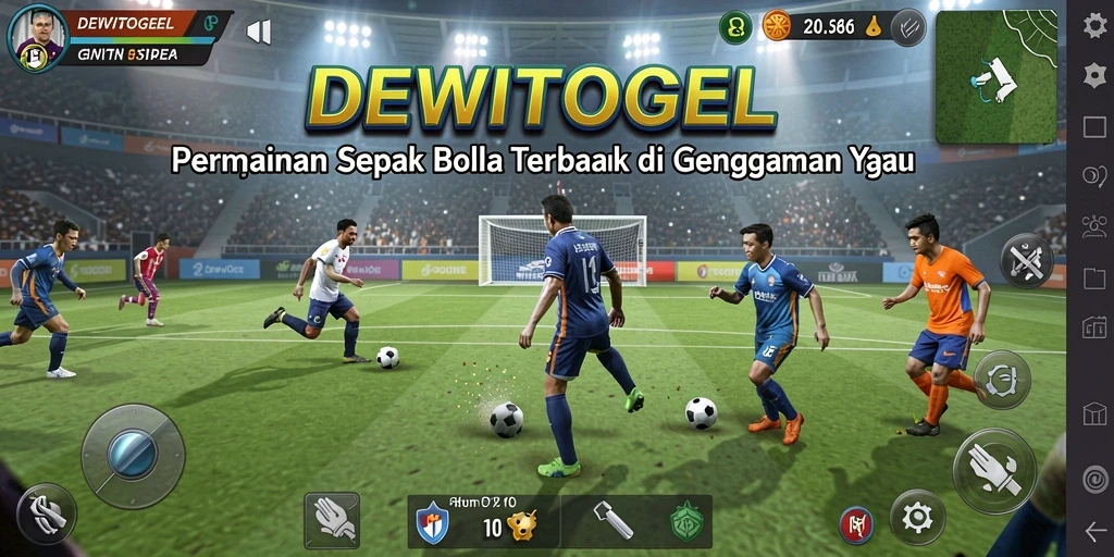Tangkapan layar gameplay DEWITOGEL, menunjukkan aksi seru di lapangan.