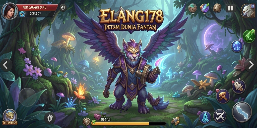Screenshot utama ELANG178 menampilkan aksi pertarungan yang mendebarkan dalam RPG.