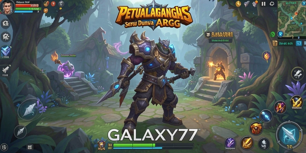 Gameplay seru dalam GALAXY77 yang penuh aksi dan petualangan.