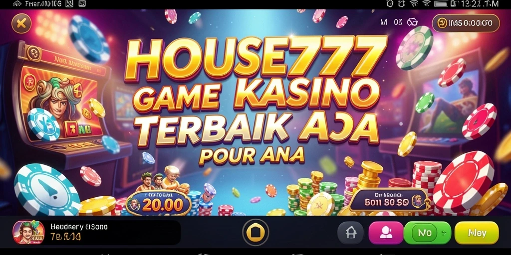 Tampilan menarik dari permainan Kasino di HOUSE777.