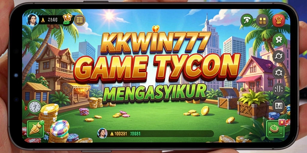 Tampilan gameplay KKWIN777 menunjukkan manajemen bisnis yang mendebarkan.