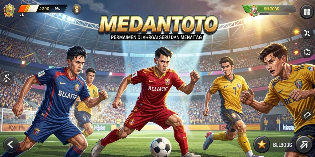 Tangkapan layar utama MEDANTOTO menampilkan aksi seru dalam permainan olahraga.