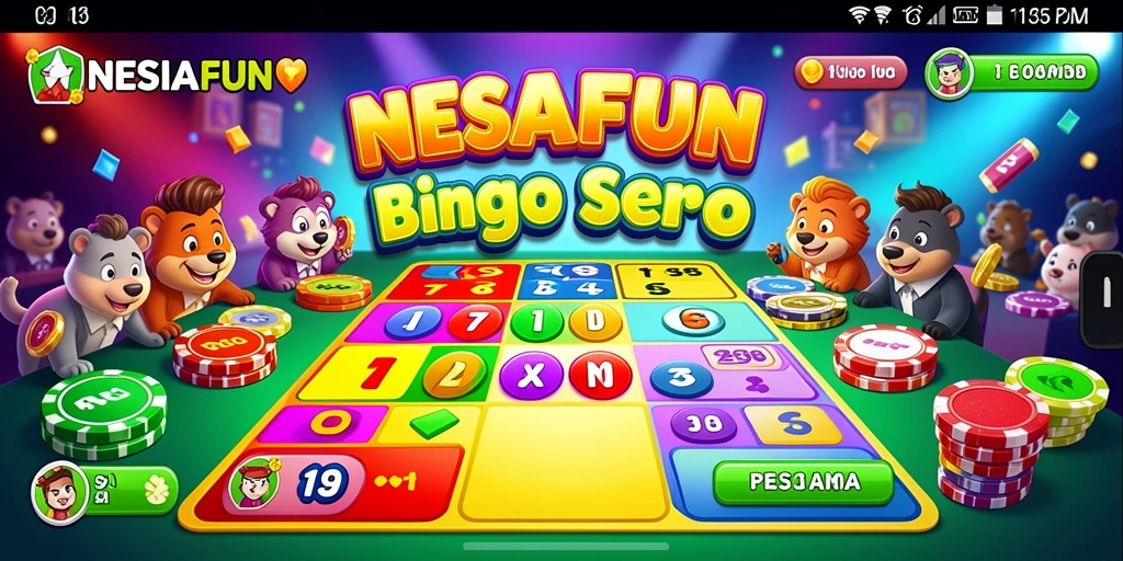 Tampilan gameplay seru dalam NESIAFUN, aplikasi Bingo yang menghibur.