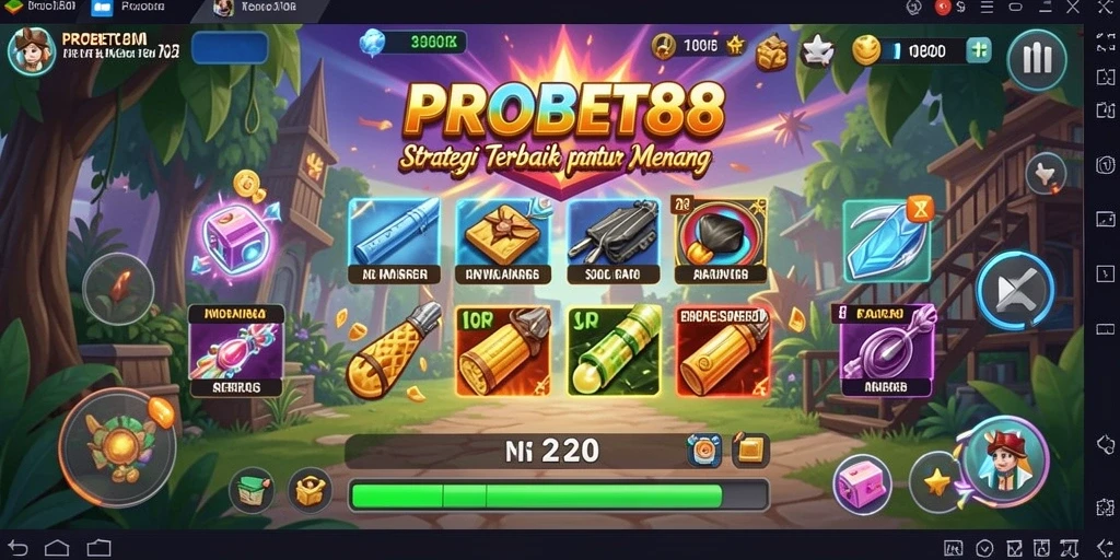 Screenshot utama PROBET88 menampilkan aksi strategis di lapangan.
