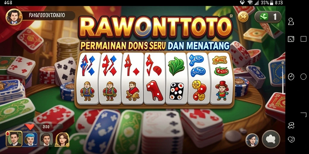 Tampilan gameplay seru dan kompetitif dalam RAWONTOTO.