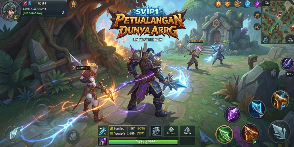 Tangkapan layar gameplay menampilkan pertarungan epik dalam SVIP1.