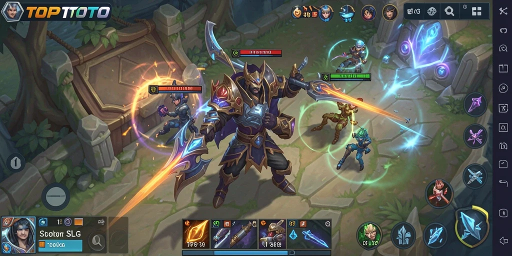 Tangkapan layar menunjukkan aksi strategi mendalam dalam gameplay SLG.